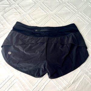 Lululemon Black Speed Up Shorts